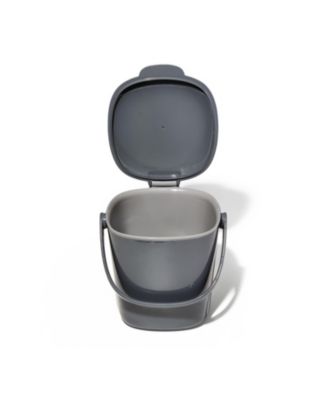 Easy Clean 0.75 Gallon Compost Bin, Charcoal