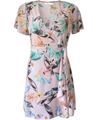 bcbg flutter sleeve dress