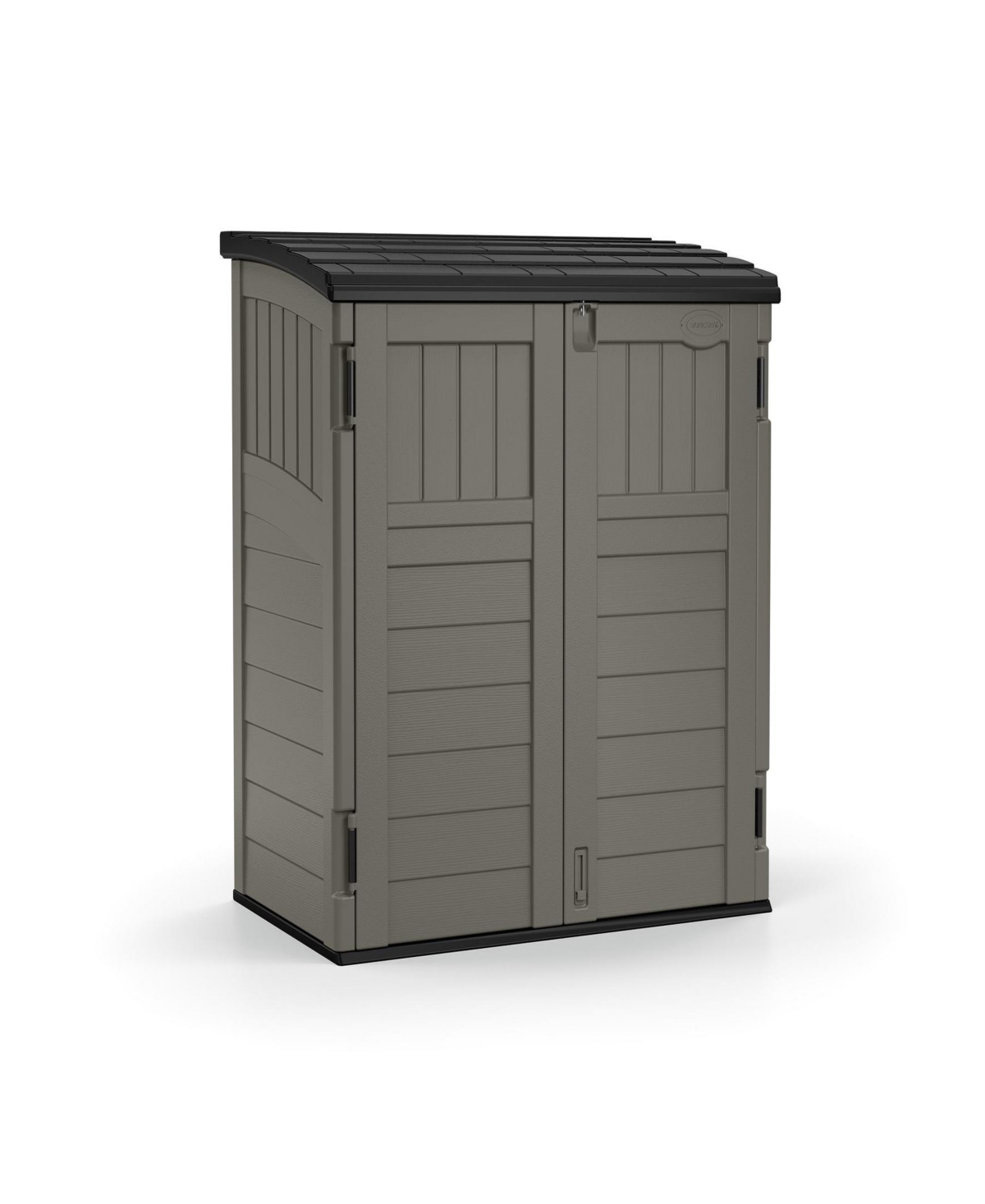 Suncast Horizontal 4 Foot x 2.5 Foot Outdoor/Garden Storage Shed, Stoney Grey