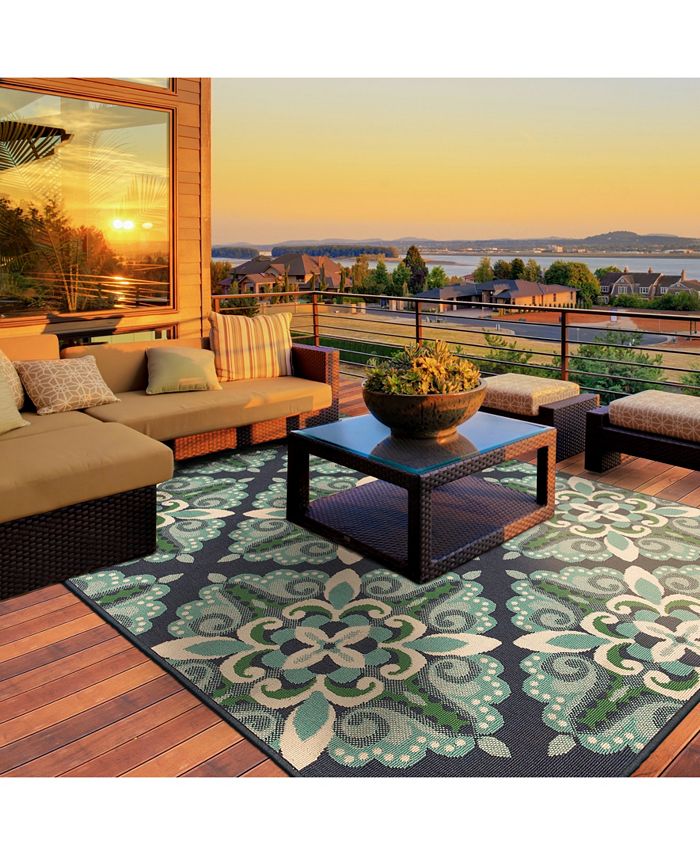 JHB Design Apex APE05 Blue 1'10" x 2'10" Area Rug Macy's