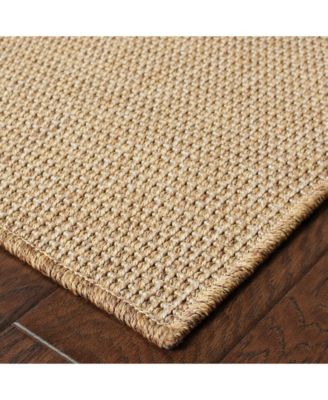 Karavia 2067X Sand 6'7" x 9'6" Outdoor Area Rug