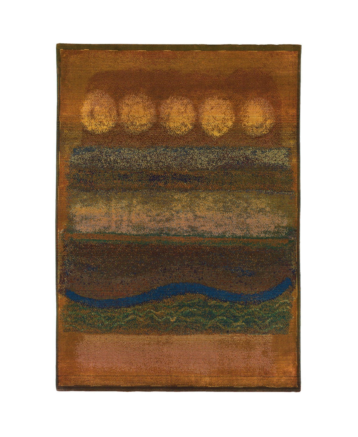 Jhb Design Kismet KIS013 Gold 9'9in x 12'2in Area Rug - Gold