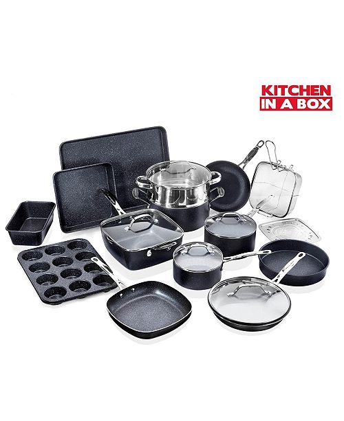 Granite Stone Diamond Titanium Diamond Infused Nonstick 20Pc. Complete