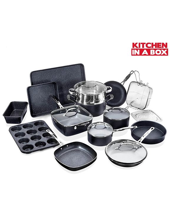 Granite Stone Diamond Titanium Diamond Infused Nonstick 20Pc. Complete