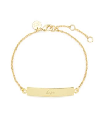 brook york Inspirational Bar Bracelet - Gold C 98$