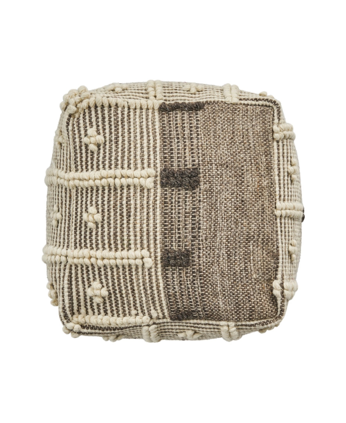 Noble House Arlene Boho Ottoman Pouf