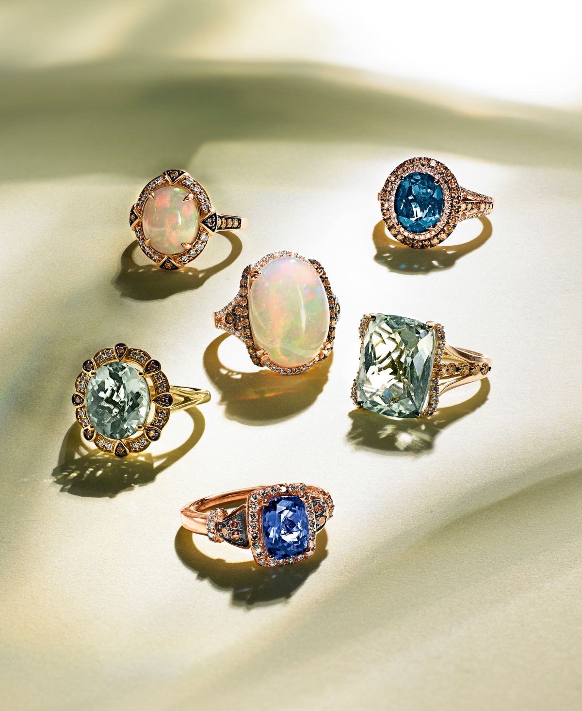 Le Vian(6 1/2 ct. t.w.) & Diamond (3/4 ct. t.w.) in 14k Rose Gold - Opal