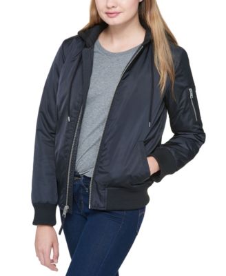 levi's flight satin bomber jacket