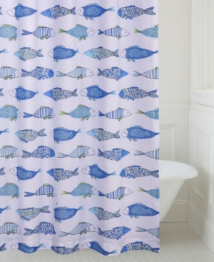 Levtex Home Catalina Fish Shower Curtain In Blue