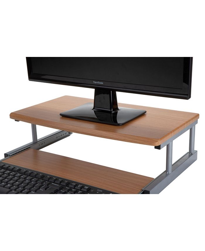 Mind Reader 2 Tier Monitor Stand Riser with Sliding Drawer Macy's