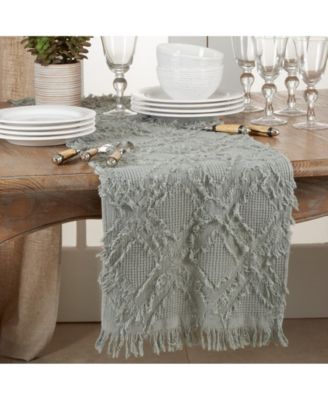 Fringe Waffle Weave Runner