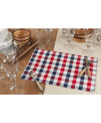 Gingham Check Placemat Set of 4