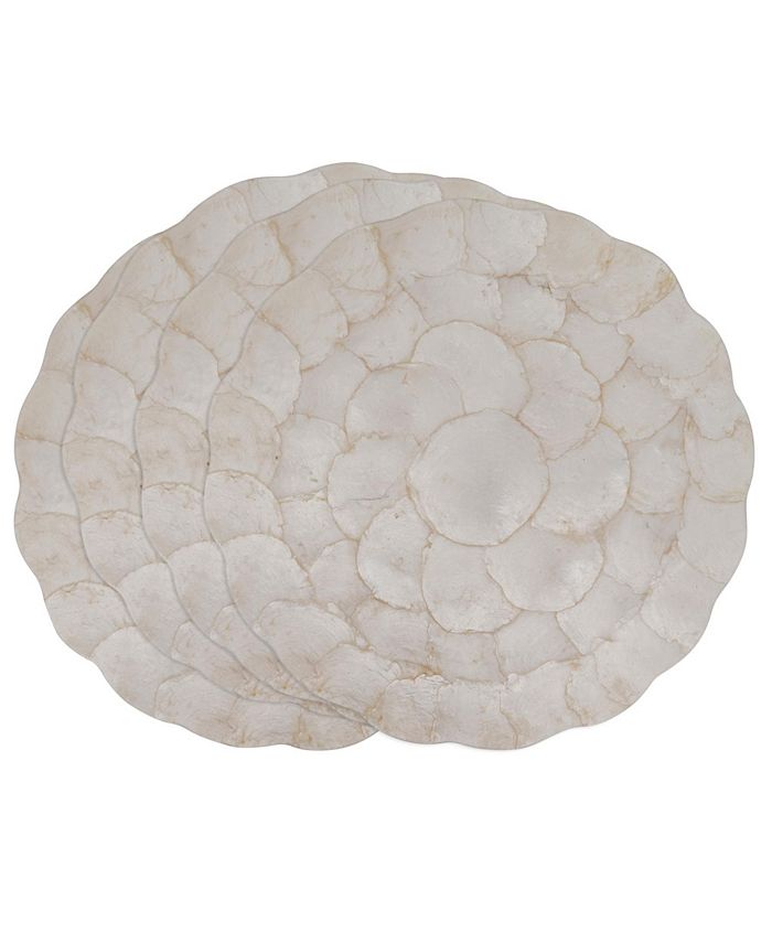 Saro Lifestyle Scalloped Capiz Placemat Set of 4 Macy's