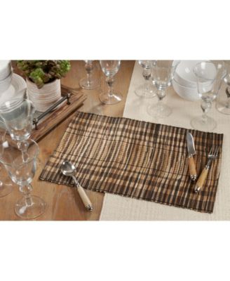 Striped Water Hyacinth Placemat Set of 4