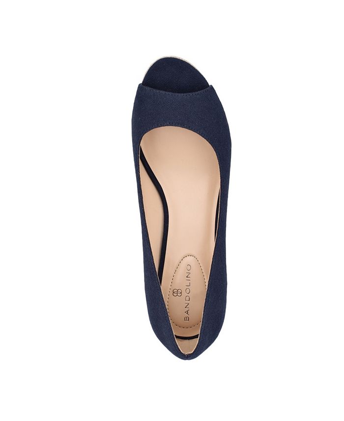 Bandolino Women's Nuri Peep-Toe Espadrille Wedge Sandals - Macy's