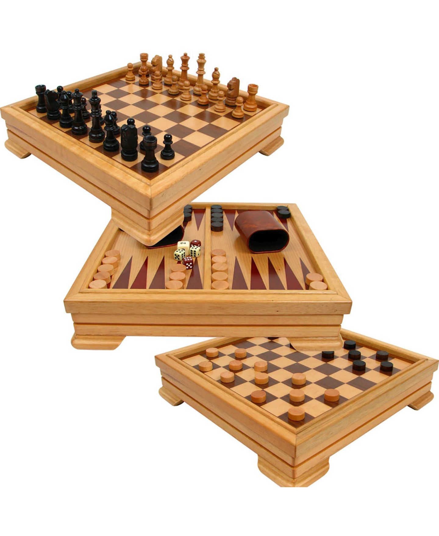 Детские настольные игры Trademark Global 7-In-1 Classic Board Game Set, Ages 3+ — фото 3