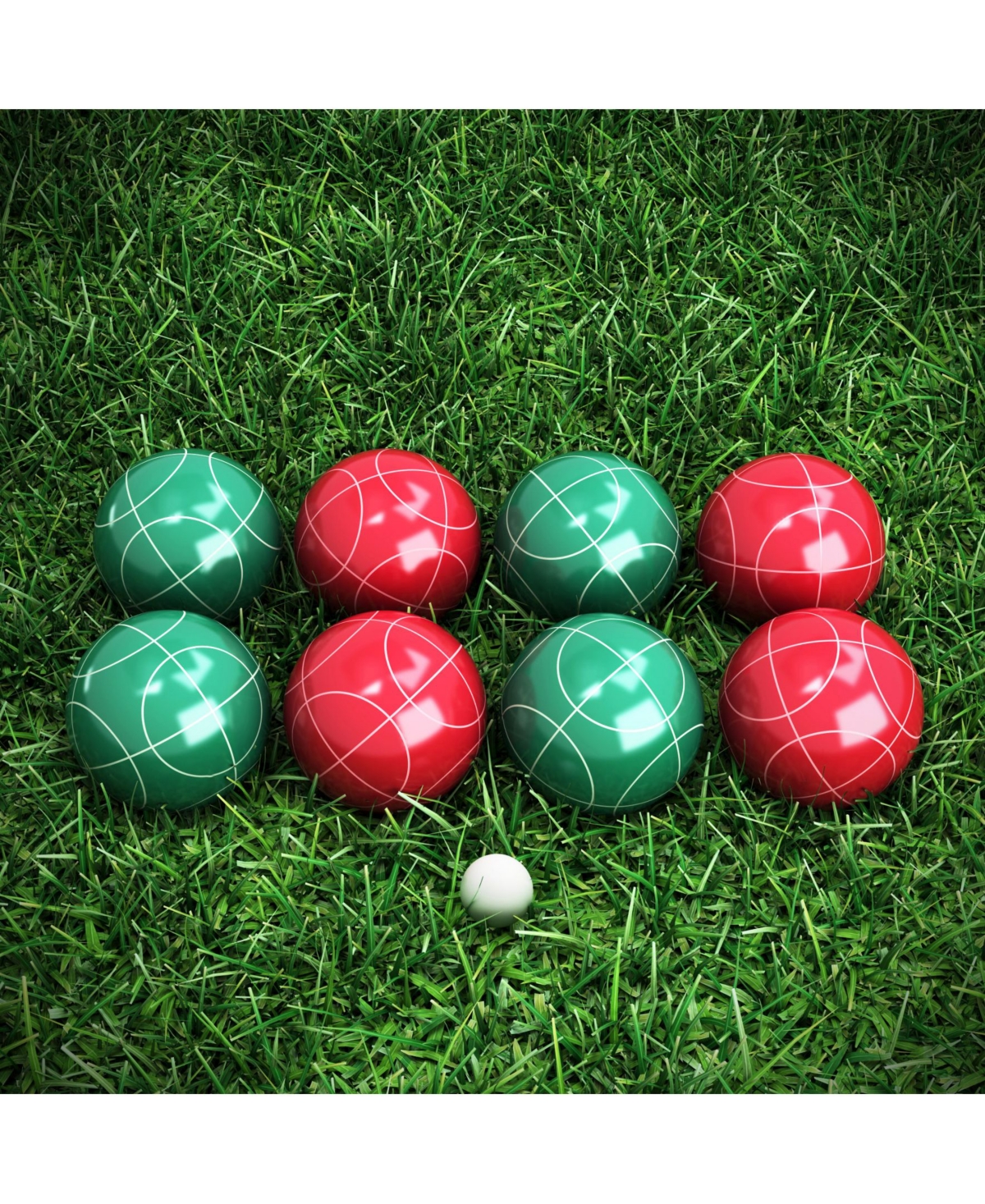 Hey Play Bocce Ball Set - Outdoor Family Bocce Game For Backyard, Lawn, Beach And More