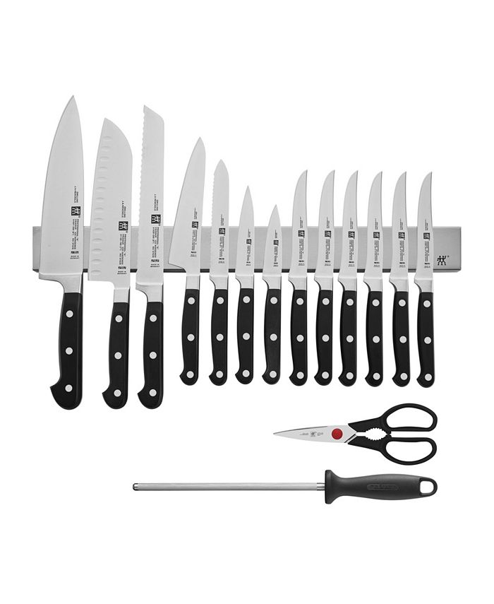 Zwilling Professional S 16 Piece Set with 17.5" Knife Bar Macy's