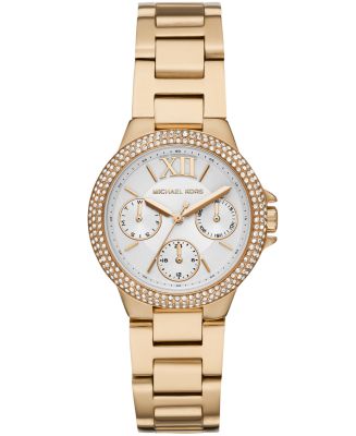 Michael Kors Camille Multifunction Gold-Tone Stainless Steel Watch - Macy's