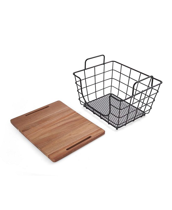 Mikasa Madam Stacking Nesting Basket w/ Lid Macy's