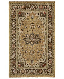 Laura R6112 Gold 7'9" x 9'9" Area Rug