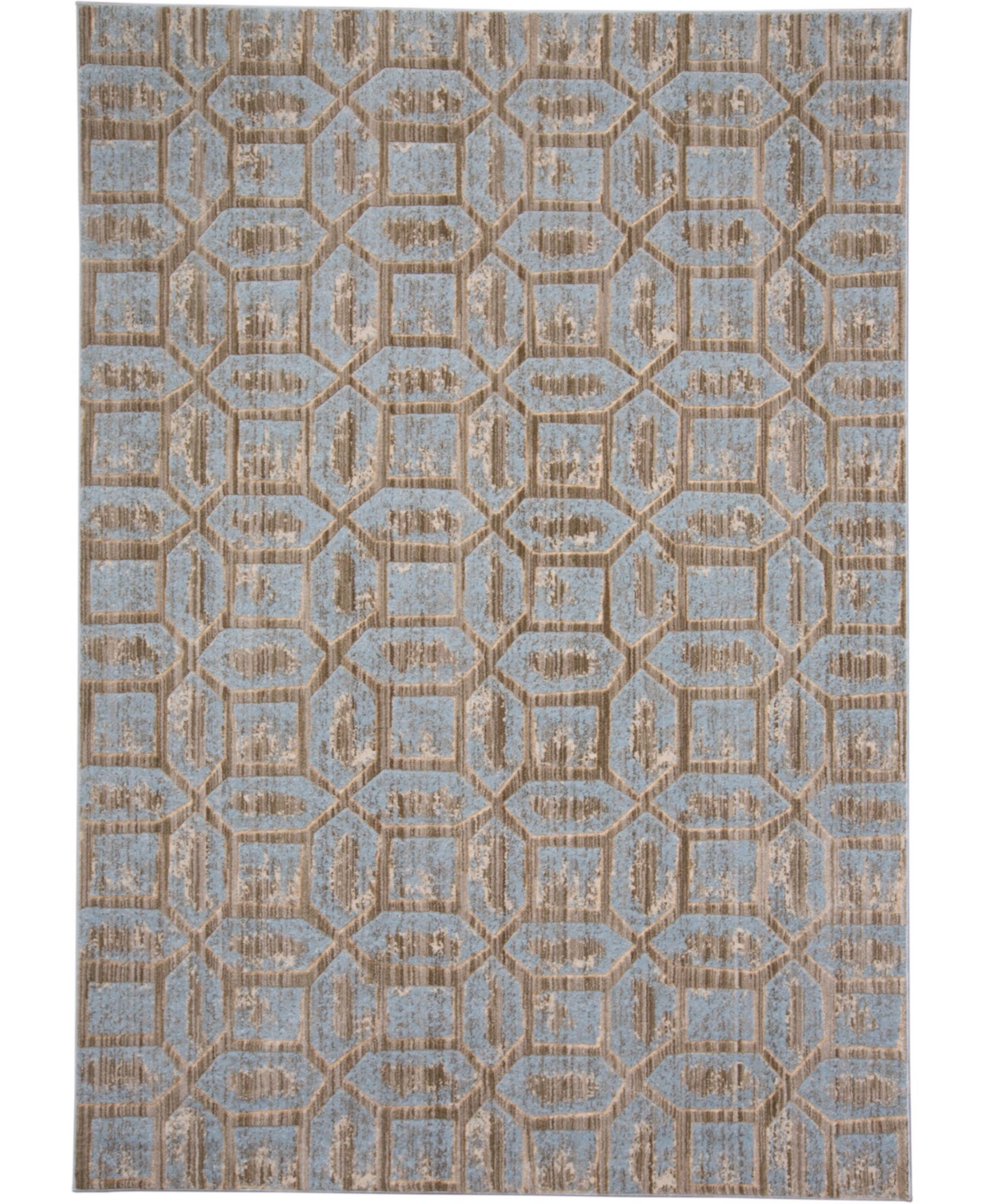 Feizy Joelle R3472 White 10'2in x 13'9in Area Rug - Ice