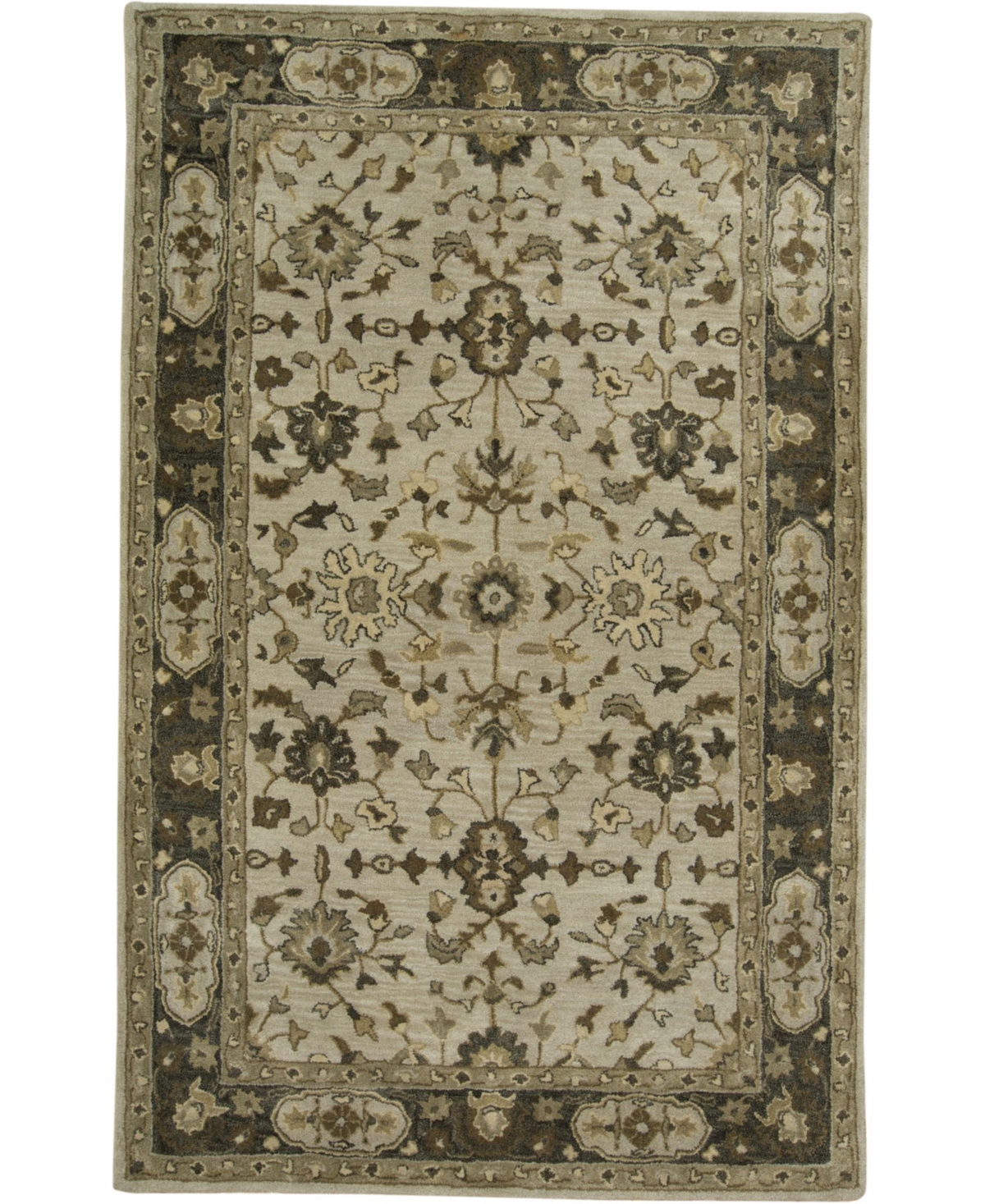 Feizy Zoie R8399 Gray 3'6in x 5'6in Area Rug - Gray