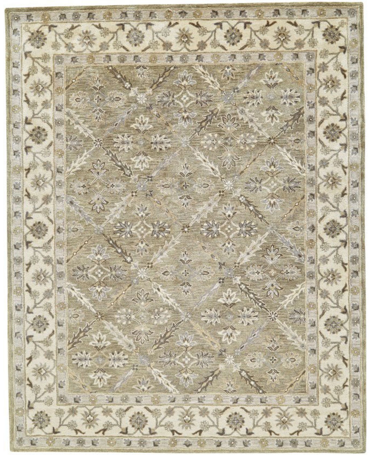 Feizy Zoie R8424 Sage 8' x 11' Area Rug - Sage