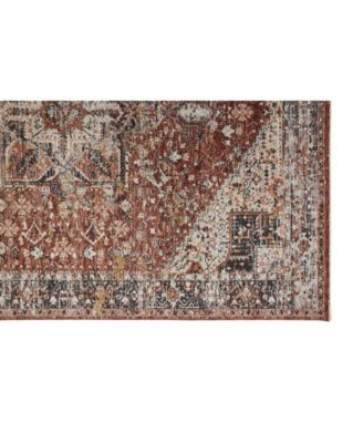 Caprio R3960 Rust 6'7" x 9'6" Area Rug