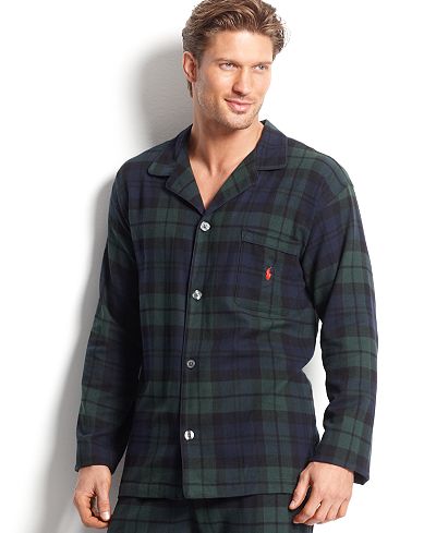 ralph lauren polo pajama flannel plaid mens sleepwear