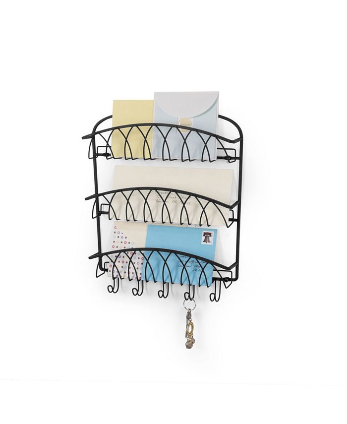 Spectrum Twist Wall Mount 3-Tier Letter Holder Key Rack - Macy's