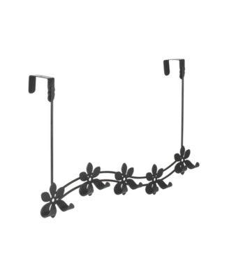 Flower Over The Door 5-Hook Rack