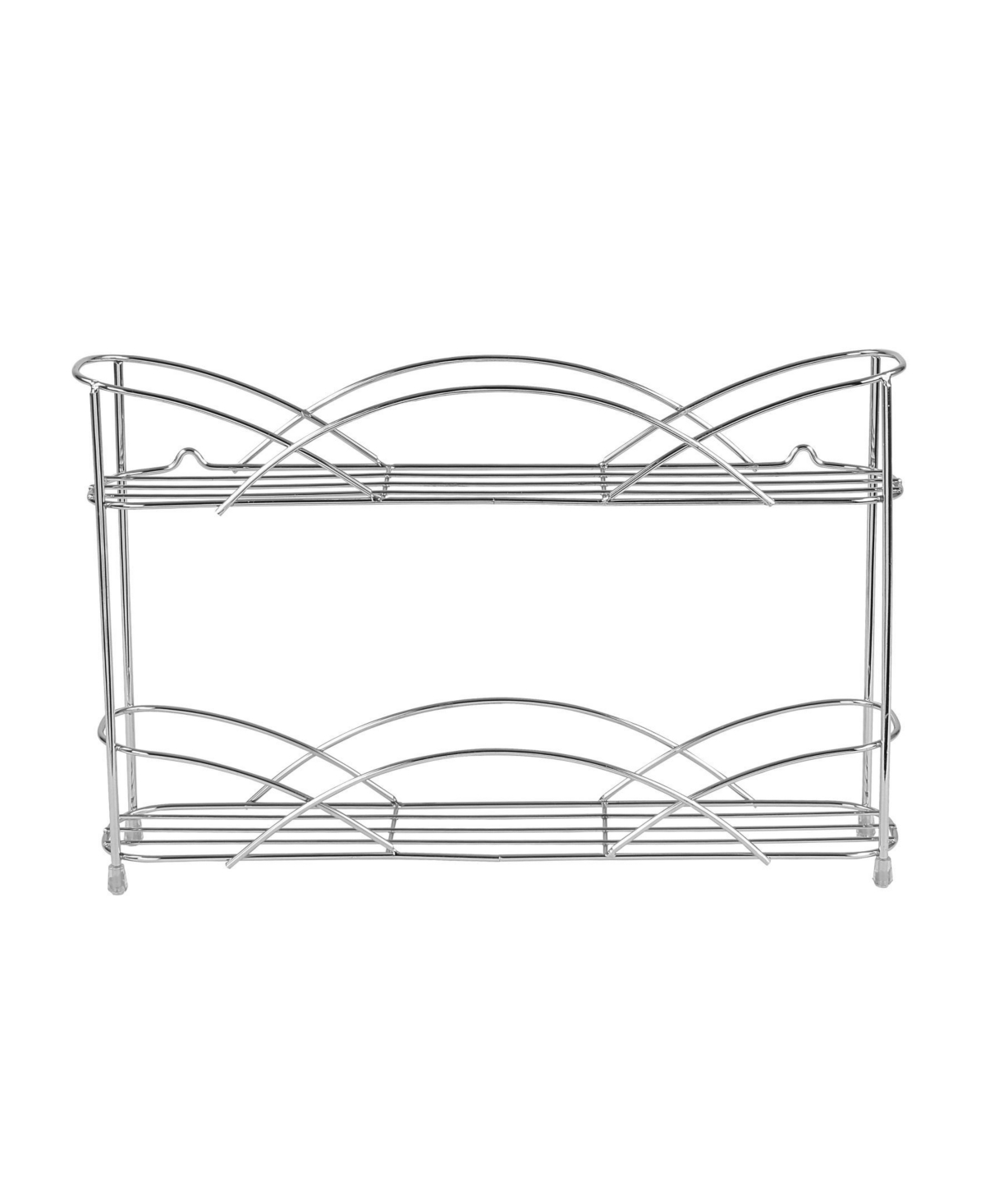 Countertop Wall Mount 2-Tier Spice Rack - Chrome