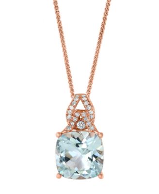 macys aquamarine necklace