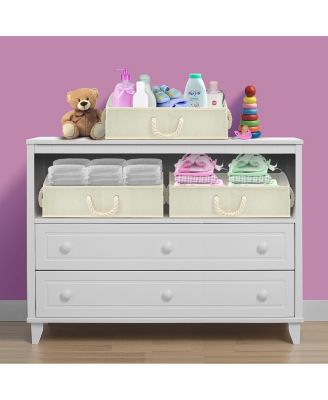 3 Pack Trapezoid Storage Box - Fabric Storage Baskets, Foldable Closet Organizer