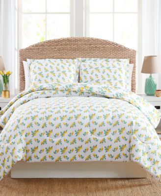 Pem America - Lemon Floral Twin 3PC Comforter Set