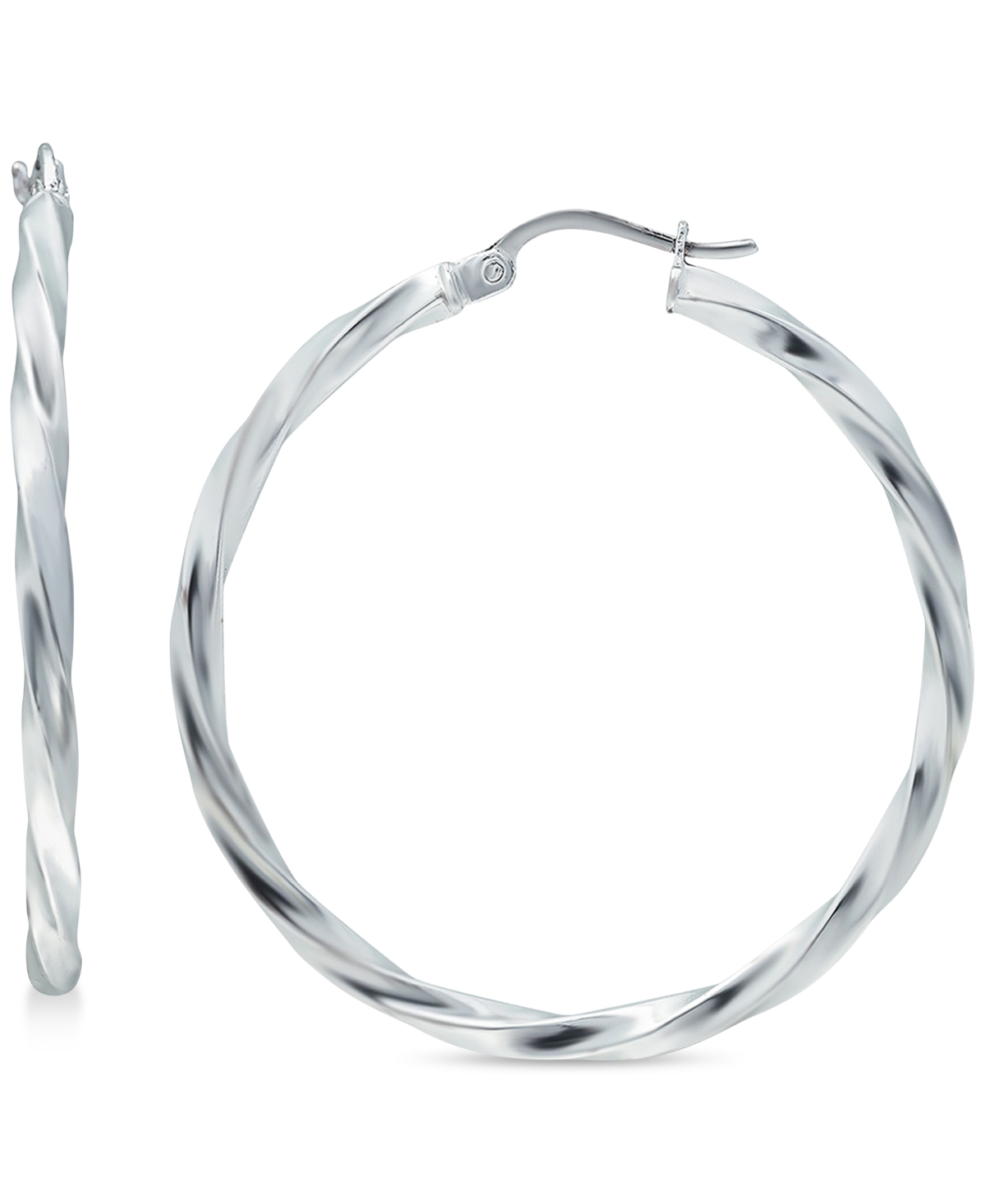 Giani Bernini Twist Hoop Earrings in Sterling Silver