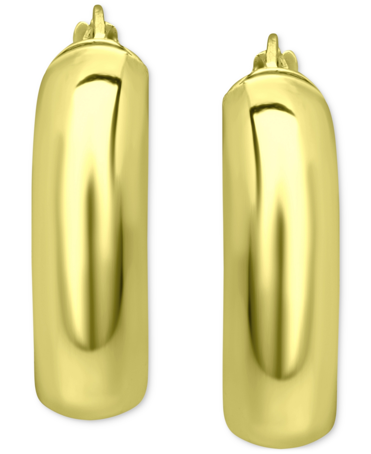 Giani Bernini Small Chunky Hoop Earrings in 18k Gold Plated Sterling Silver, 3/4