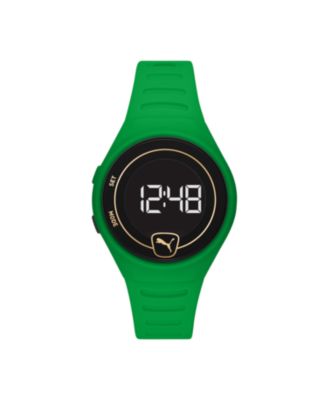 Puma - PUMA Forever Faster LCD Green Polyurethane Watch 42mm