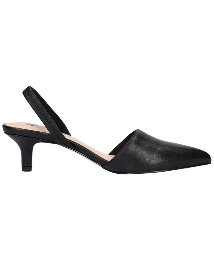 Macy's black clearance and white pumps
