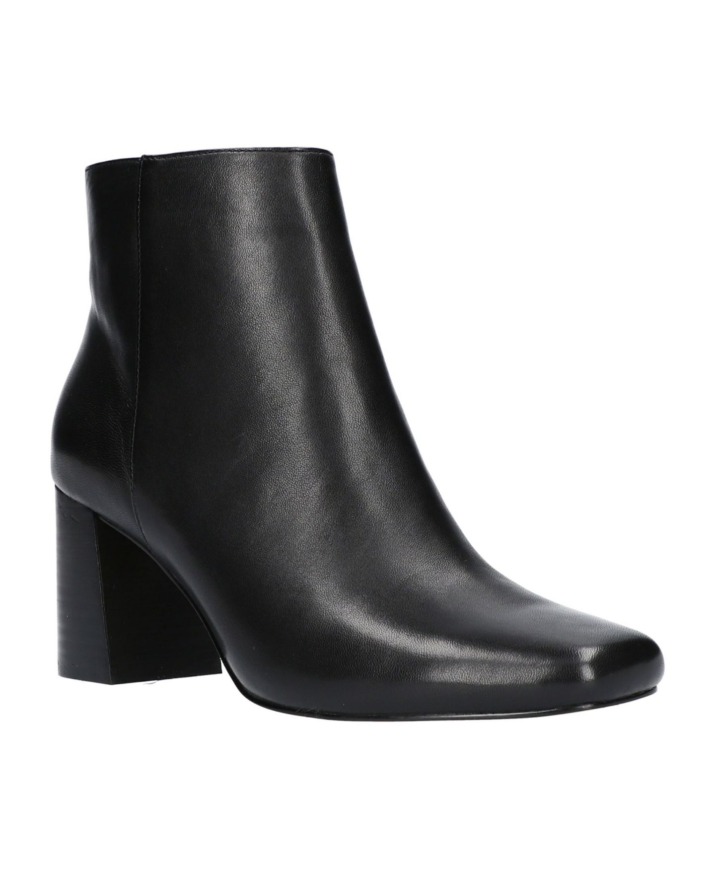 Женские ботинки Bella Vita Square Toe Ankle, цвет: Чёрный кожаный — фото 1