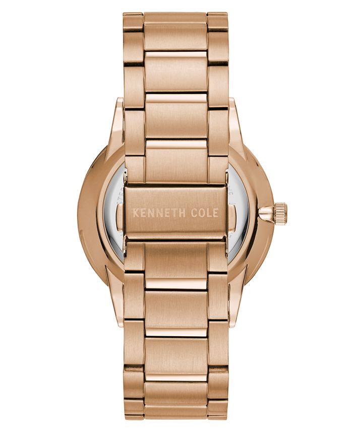 Kenneth Cole New York Men's Solar Rose-Gold plated Stainless Steel ...