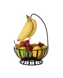 Band and Stripe Fruit Basket with Banana Hook