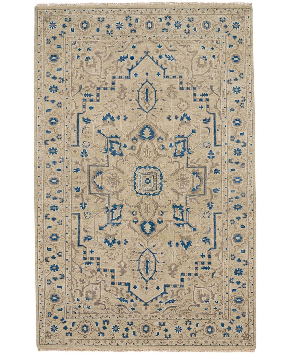 Capel Solace 740 Blue 3'6in x 5'6in Area Rug - Blue