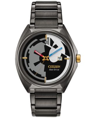 Citizen - Men's Star Wars Classic Black Stainless Steel Bracelet Watch 42mm