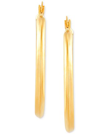 Macy's large on sale gold hoop earrings