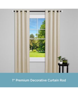 Mashapee 1" Premium Decorative Window Curtain Rod