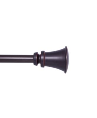 Kenney - Nile 3/4" Standard Decorative Window Curtain Rod 66-120" Bronze