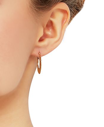 Macy's - Small Textured Hoop Earrings in 14k Gold