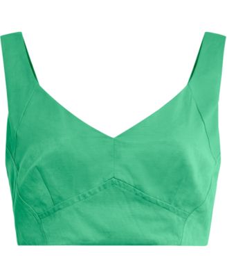 BCBGMAXAZRIA - Sweetheart-Neck Crop Top